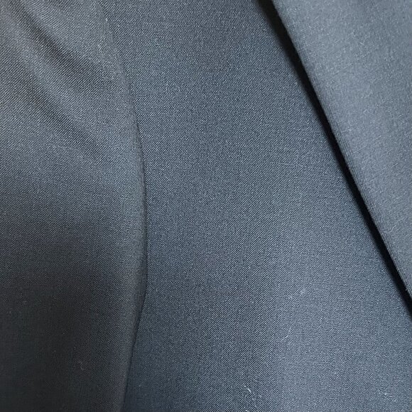 Bill Blass Black Harvard Sports Coat Blazer 100% Wool Gold Bttn Vintage NWT 38R - Picture 6 of 16